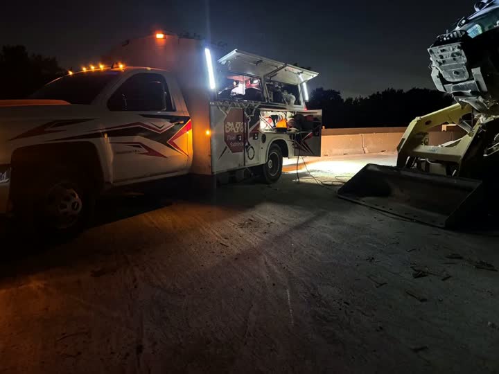 Night call on a CAT loader — I-70 corridor · Avon, IN