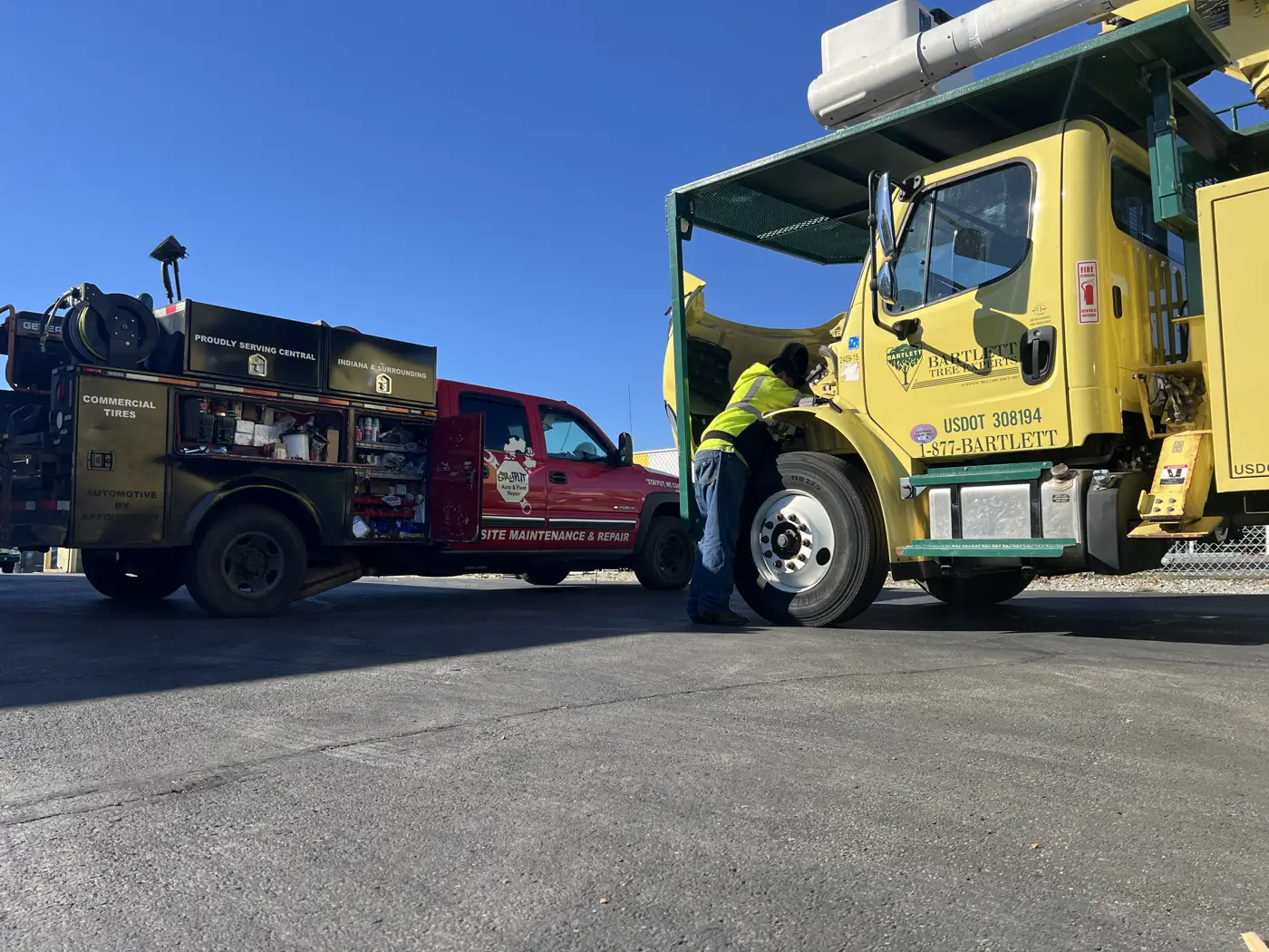 StayPut Fleet Service truck providing on-site fleet maintenance